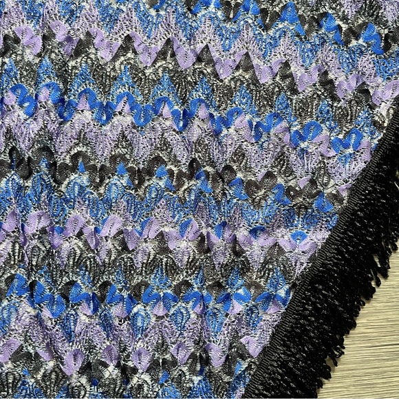 Colorful Boho Crochet Fringe Poncho - Picture 2 of 4